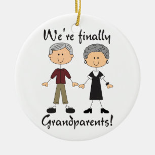 Décoration En Céramique Enfin grands-parents