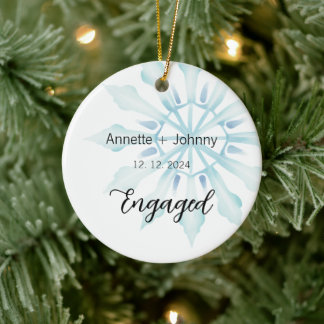 Décoration En Céramique Engagement Ornament, Engaged Ornament, Bridal
