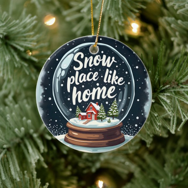 Décoration En Céramique Enneigement comme maison vacances Citation (Arbre)
