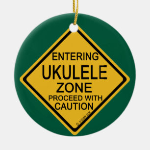 Décoration En Céramique Entrée dans la zone Ukulele