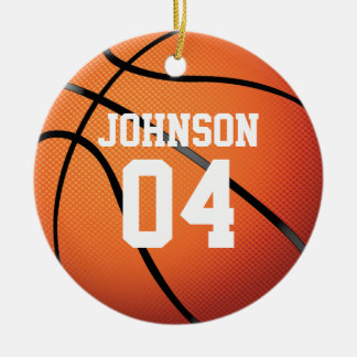 Décoration En Céramique Équipe de basket-ball personnalisée Noël