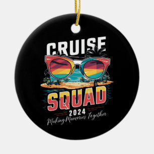 Décoration En Céramique Équipe de croisière 2024 Famille de jumelage de va