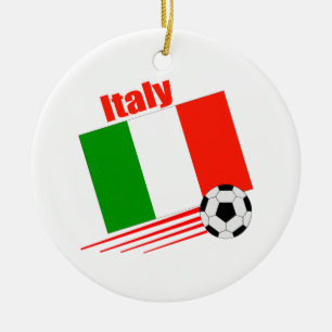 Décoration En Céramique Équipe de football de l'Italie