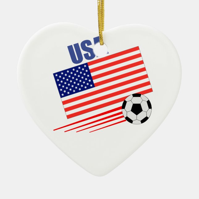 Décoration En Céramique Équipe des États-Unis de football (Devant)
