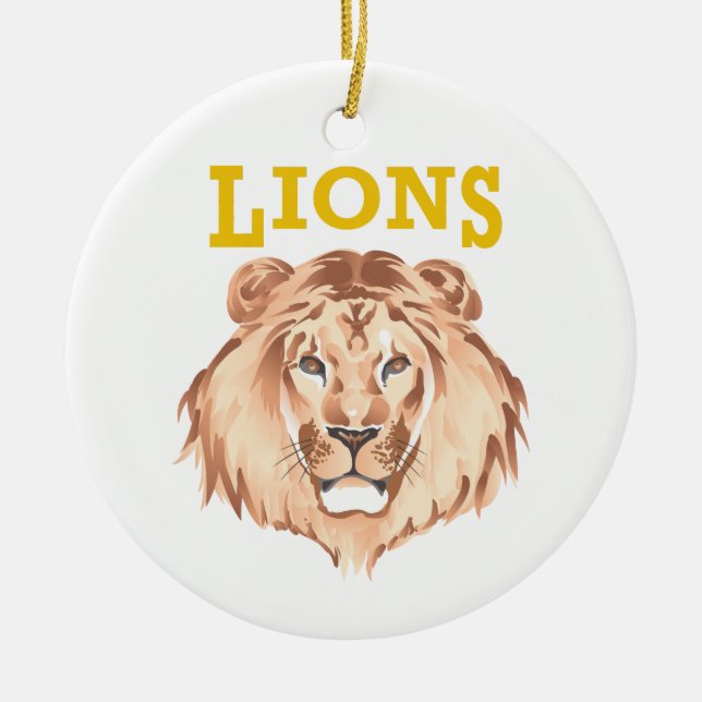 Décoration En Céramique Équipe des Lions (Devant)