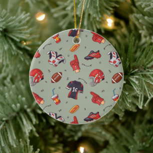 Décoration En Céramique Équipement sportif de football avec Motif alimenta