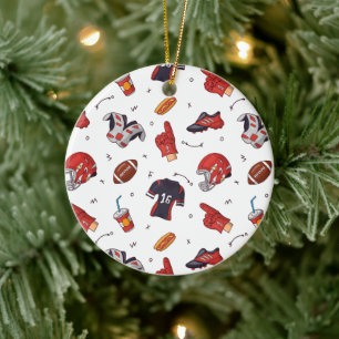 Décoration En Céramique Équipement sportif de football avec Motif alimenta