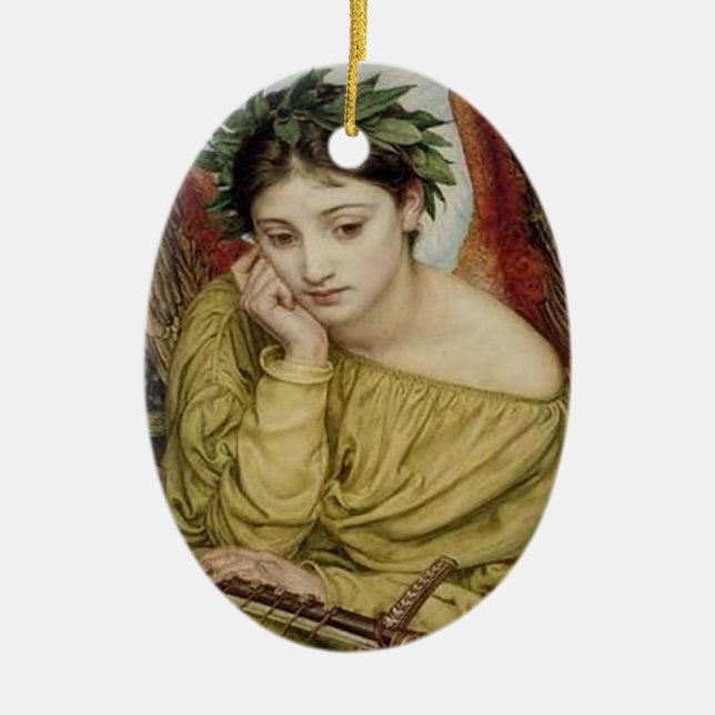 Décoration En Céramique "Erato, muse de poésie lyrique" (Devant)