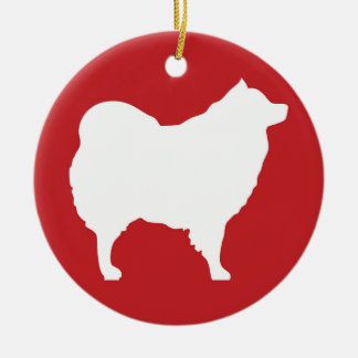 Décoration En Céramique Eskie sur l'ornement rouge