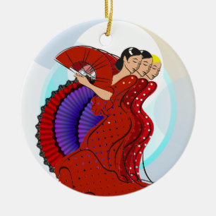 Décoration En Céramique Espagne - Danseurs de flamenco