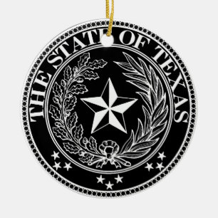 Décoration En Céramique État d'ornement du Texas