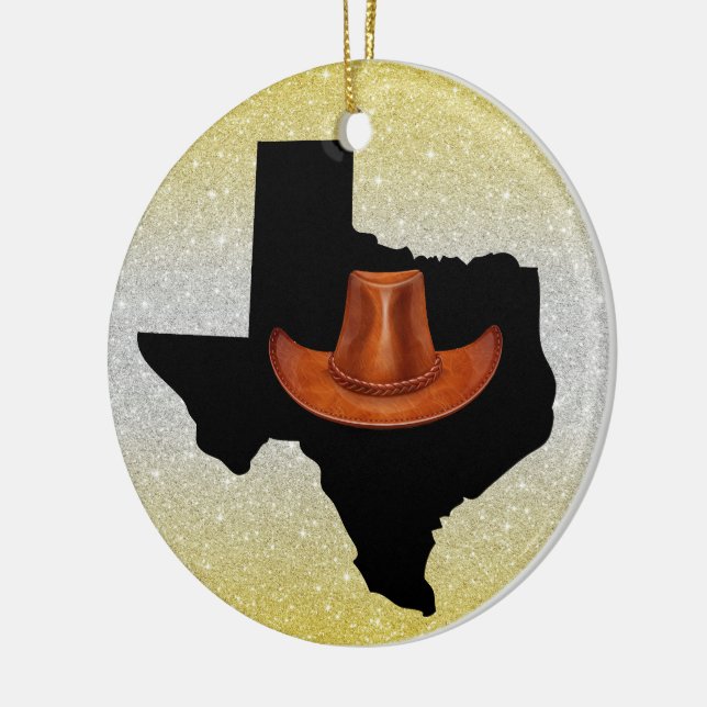 Décoration En Céramique États-Unis Texas - Voir Retour (Gauche)