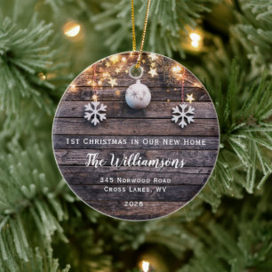 Décoration En Céramique Étoiles en bois rustique Étoiles réchauffement mén