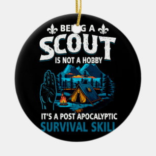 Décoration En Céramique Être Un Scout N'Est Pas Un Hobby Son Un Post Apoca