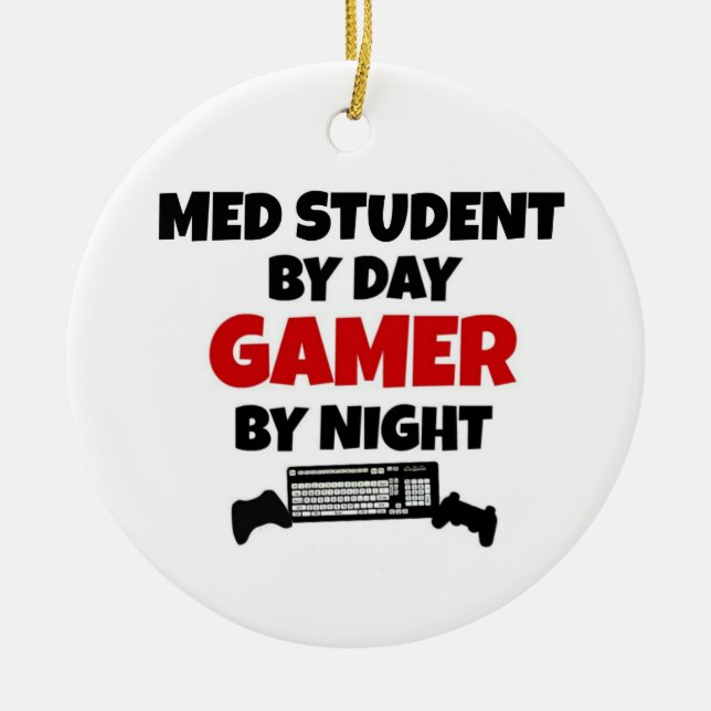 Décoration En Céramique Étudiant en médecine par Jeu de jour par nuit (Devant)