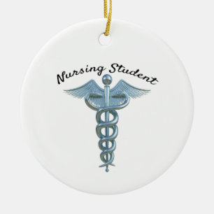 Décoration En Céramique Étudiant en soins infirmiers Caduceus