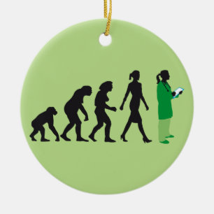 Décoration En Céramique evolution of womale female doctor