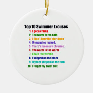 Décoration En Céramique Excuses de nageurs de Top Ten