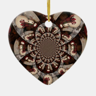 Décoration En Céramique Extraordinaire Snowman