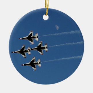 Décoration En Céramique F-16 Thunderbirds Formation Diamant