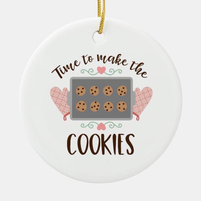 Décoration En Céramique Faire Les Cookies (Devant)