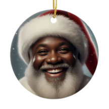 Famille de Père Noël noir souriant Personnaliser