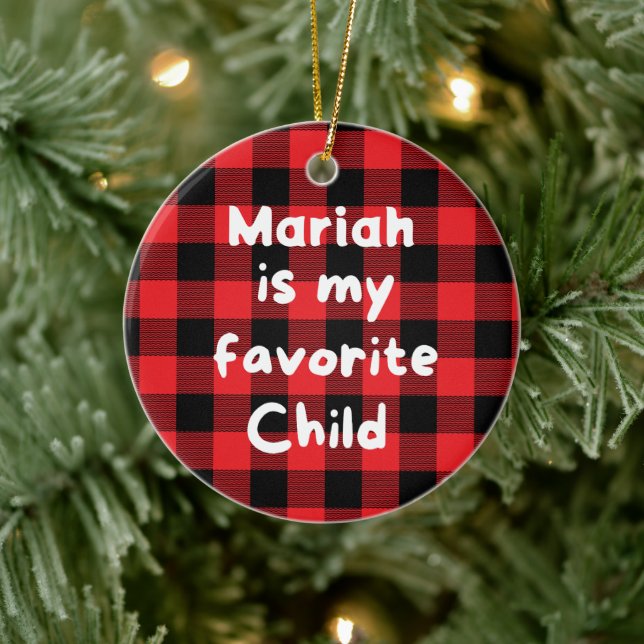 Décoration En Céramique Favorite Child Name (Arbre)