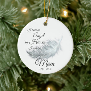 Décoration En Céramique Feather Angel In Heaven Mère Noël