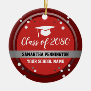 Décoration En Céramique Félicitations à l'obtention du diplôme Fetti