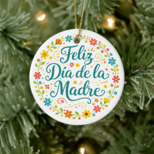 Décoration En Céramique Feliz Dia De La Madre Calligraphie de la fête des