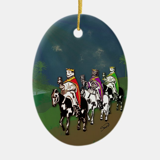 Décoration En Céramique ¡Feliz Día de Reyes! (Devant)