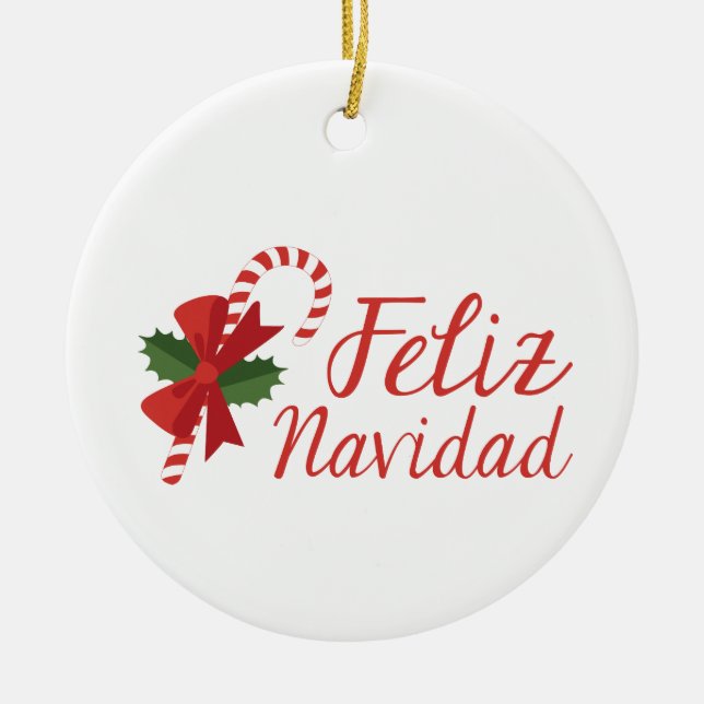 Décoration En Céramique Feliz Navidad (Devant)