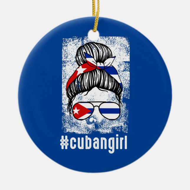 Décoration En Céramique Femme cubaine fille cubaine Cuba fille (Devant)