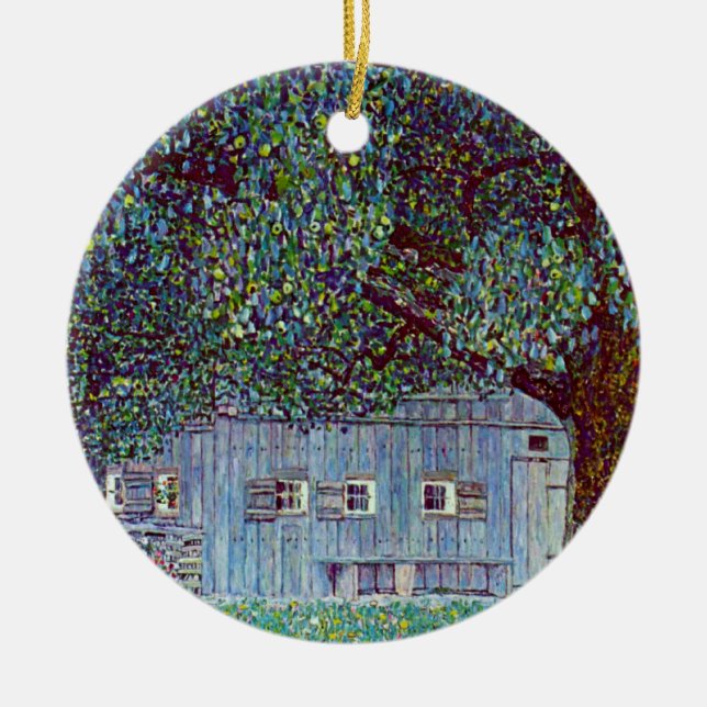Décoration En Céramique Ferme en Haute-Autriche par Gustav Klimt (Devant)