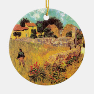 Décoration En Céramique Ferme en Provence par Vincent van Gogh