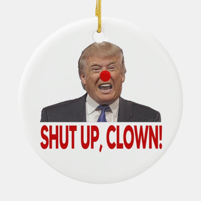 Décoration En Céramique Fermez Trump clown (Dos)
