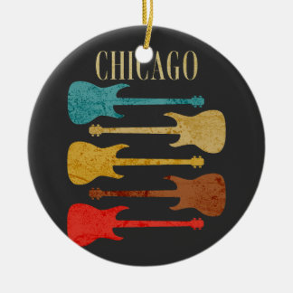 Décoration En Céramique Festival de concert de guitares vintage de Chicago