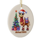 Festive Christmas add name year message Camel