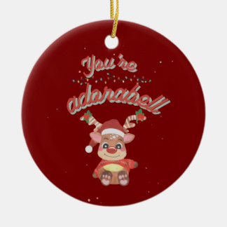 Décoration En Céramique Festive Pun Ornament - Adorable Holiday Design