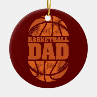 Décoration En Céramique Fête des pères papa de basket-ball masculin pour b