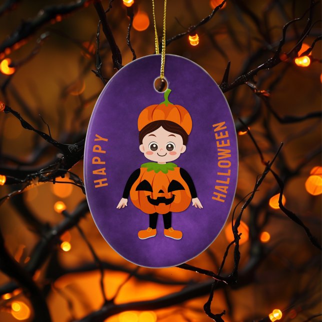 Décoration En Céramique Fête d'Halloween pour enfants Citrouille (Créateur téléchargé)