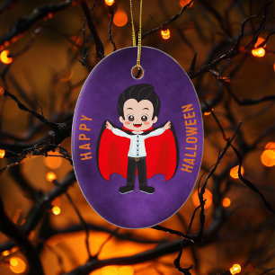 Décoration En Céramique Fête d'Halloween pour enfants Vampire