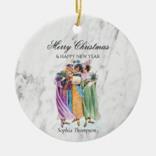 Décoration En Céramique Fêtes de Noël Retro sur mesure