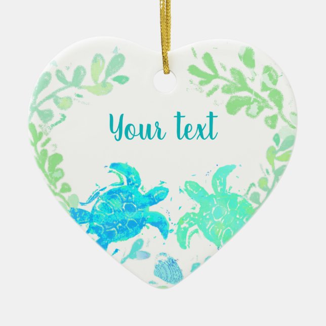 Décoration En Céramique Fêtes ou Mariage de vacances en couple Favoriser (Devant)