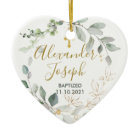 Feuillage vert, baptême bébé Photo