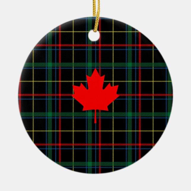 Décoration En Céramique Feuille d'érable canadienne (Devant)