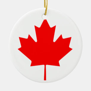 Décoration En Céramique Feuille d'érable du Canada