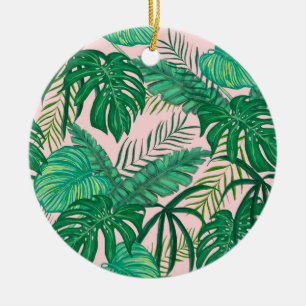 Décoration En Céramique Feuille tropical