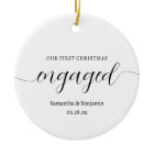 Fiançailles Noël Orament Keepsaké