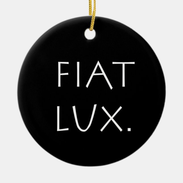 Décoration En Céramique Fiat Lux (Devant)